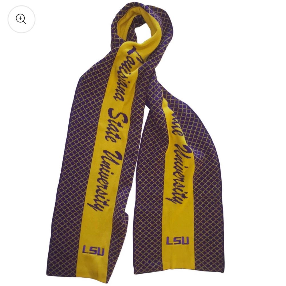 LSU Tigers 2 Tone Knit Scarf